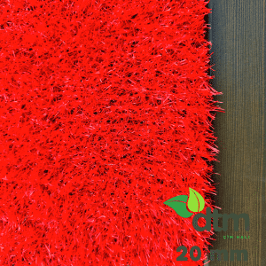 20 mm Kırmızı Yapay Çim Halı